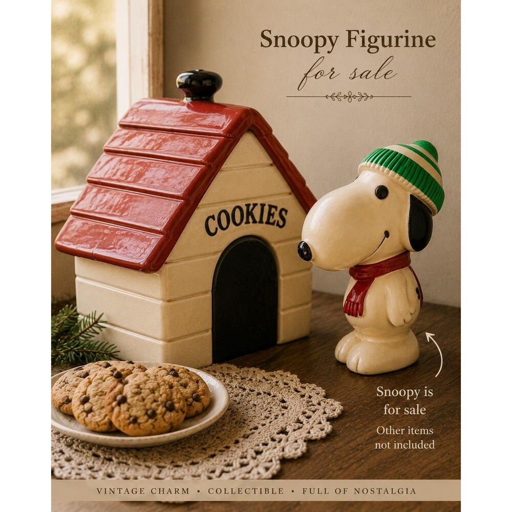 Vintage Snoopy Skier Squeaky Toy | 1958–1966 Peanuts Collectible | Retro Rubber